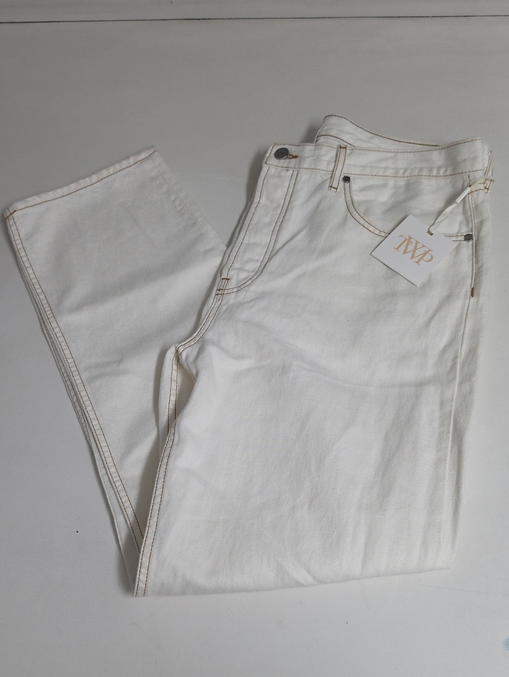 Twp White Men’s Jeans - Classic Straight Fit